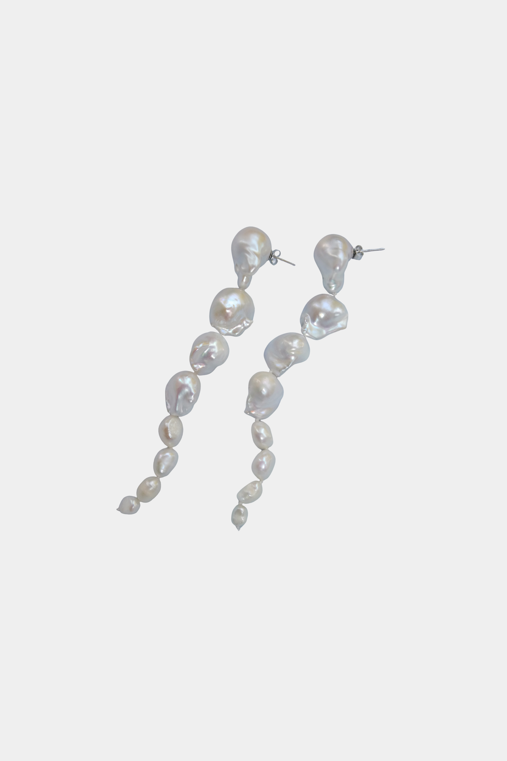 *PRE ORDER* Delphine | Cascading Baroque and Oval Pearl Earrings