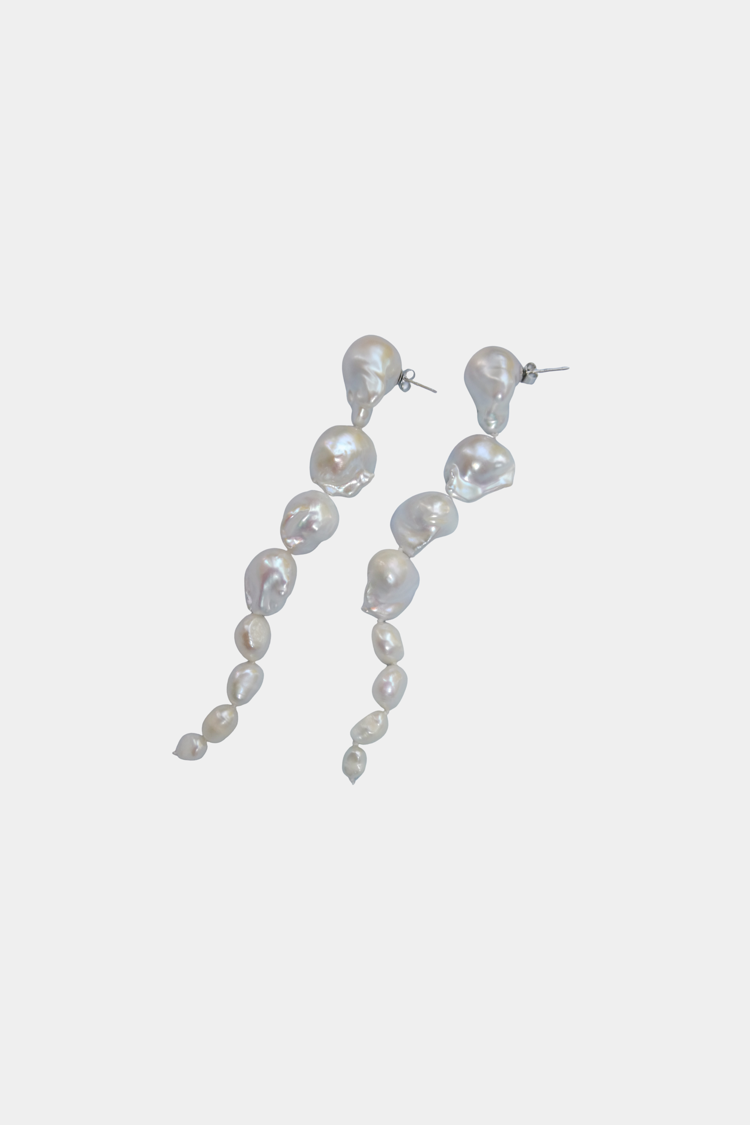 *PRE ORDER* Delphine | Cascading Baroque and Oval Pearl Earrings