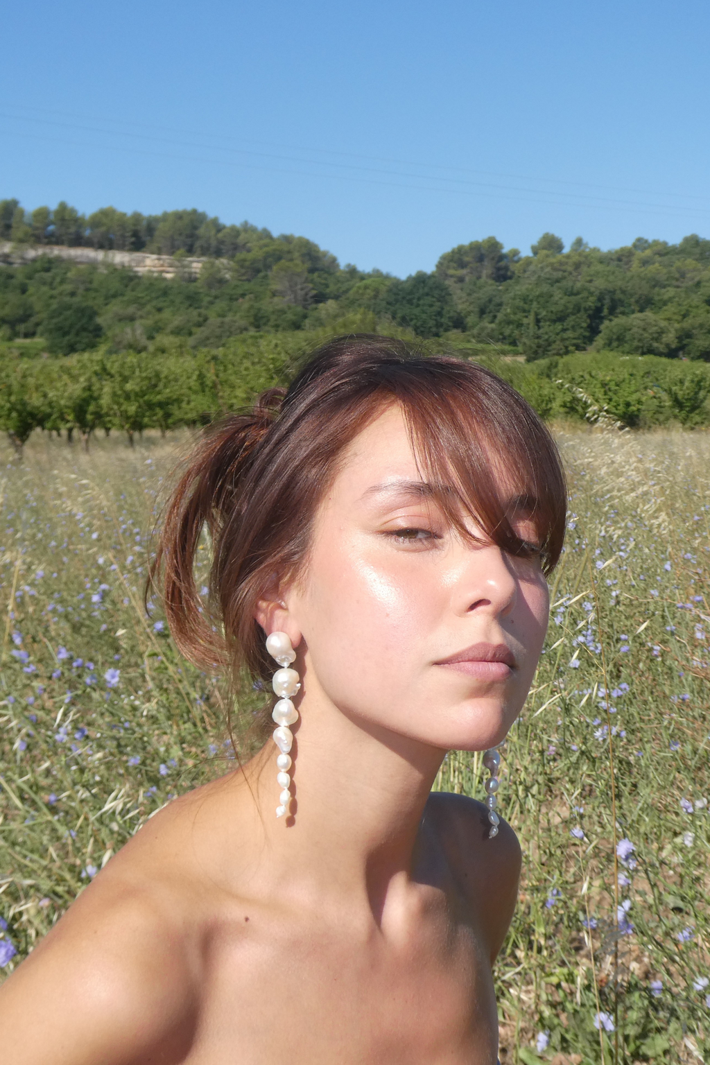 *PRE ORDER* Delphine | Cascading Baroque and Oval Pearl Earrings