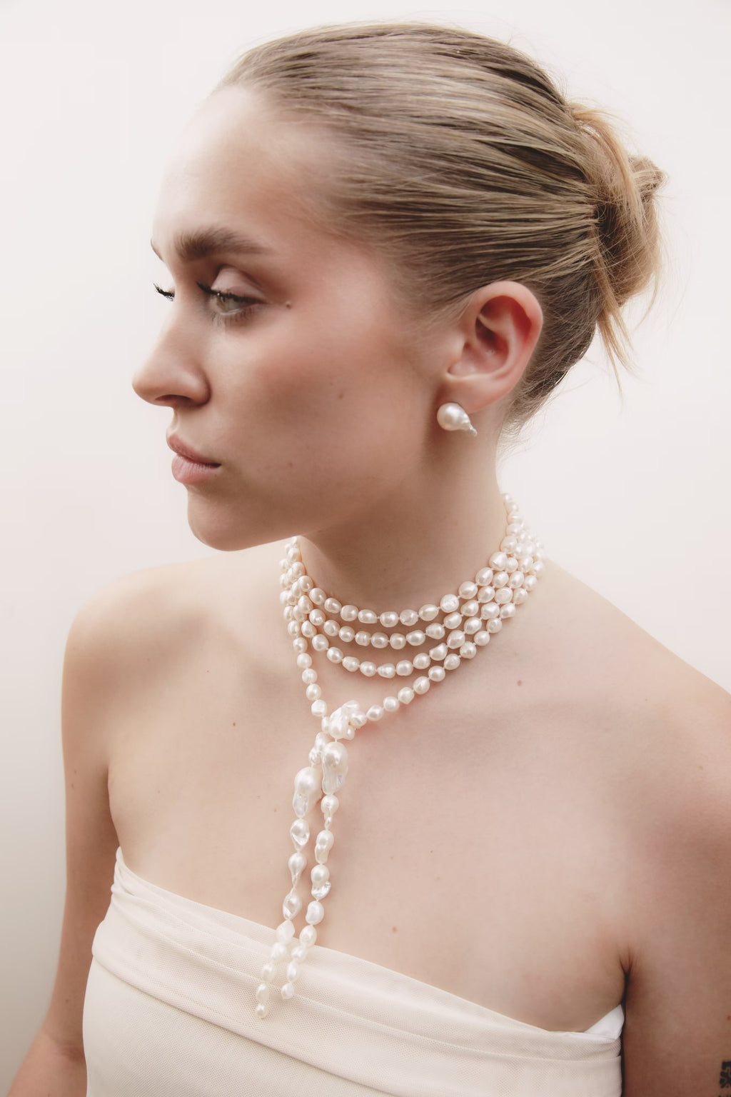 Bellarine | Baroque & Oval Pearl Strand in Cream
