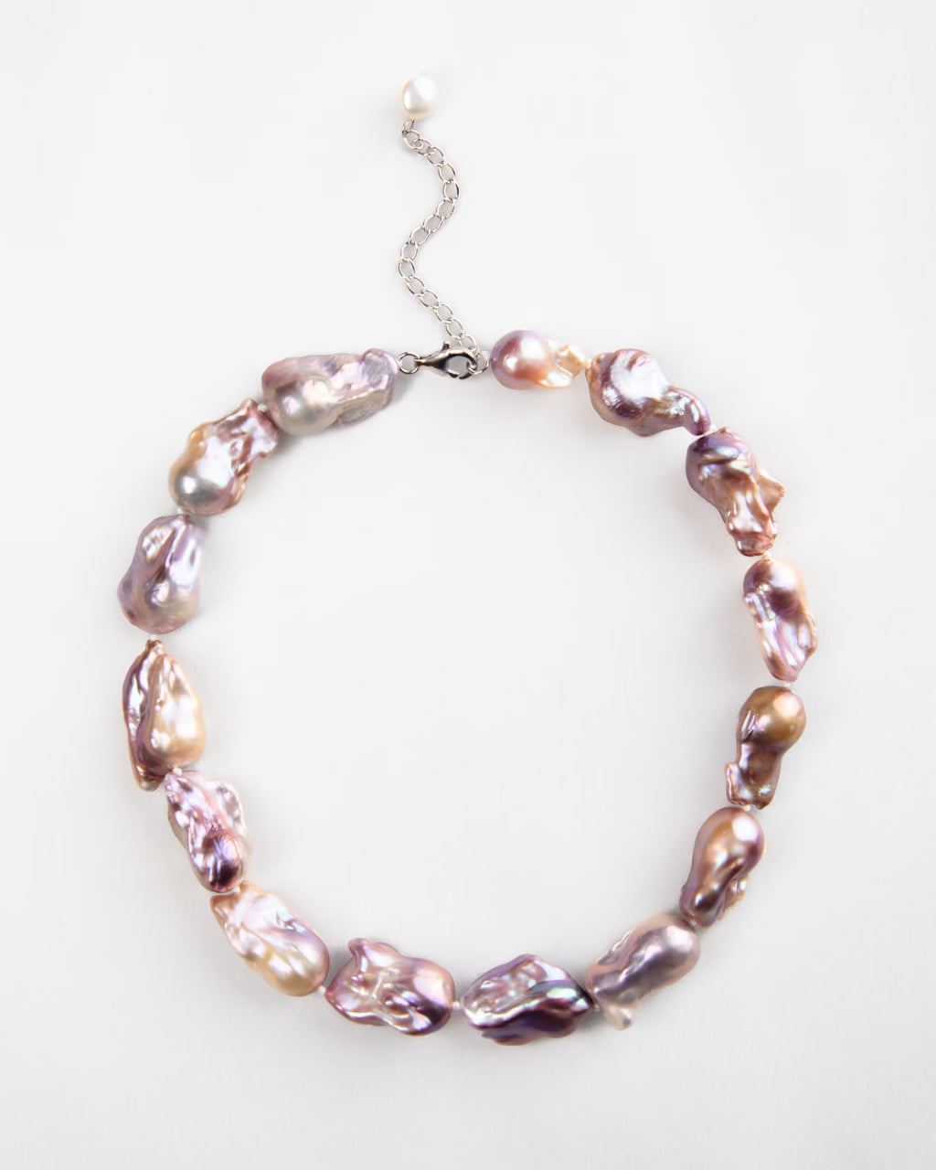 Ondine | Grand Baroque Pearl Necklace in Plum Blush