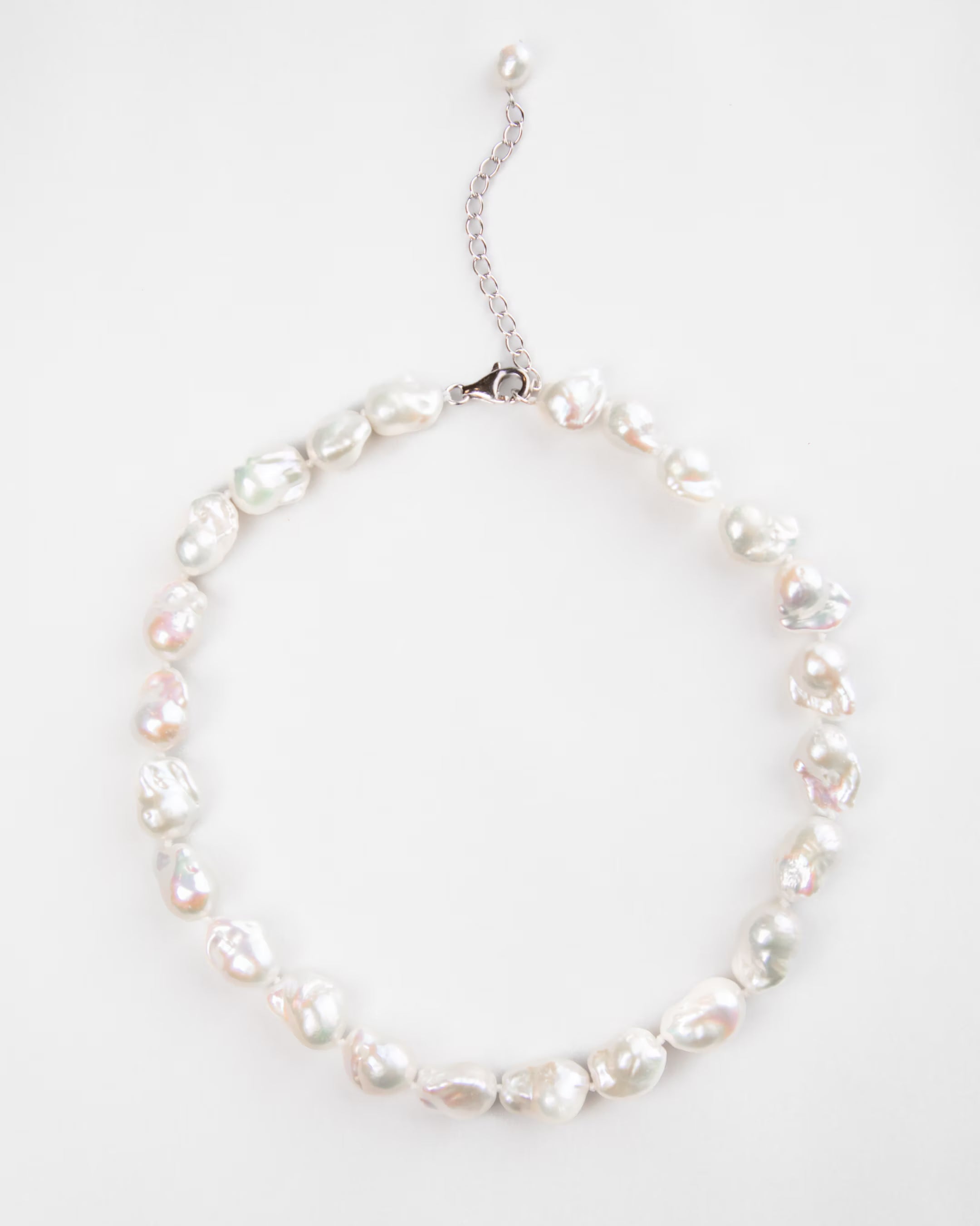 Morvenna | Petite Baroque Pearl Necklace in Cream